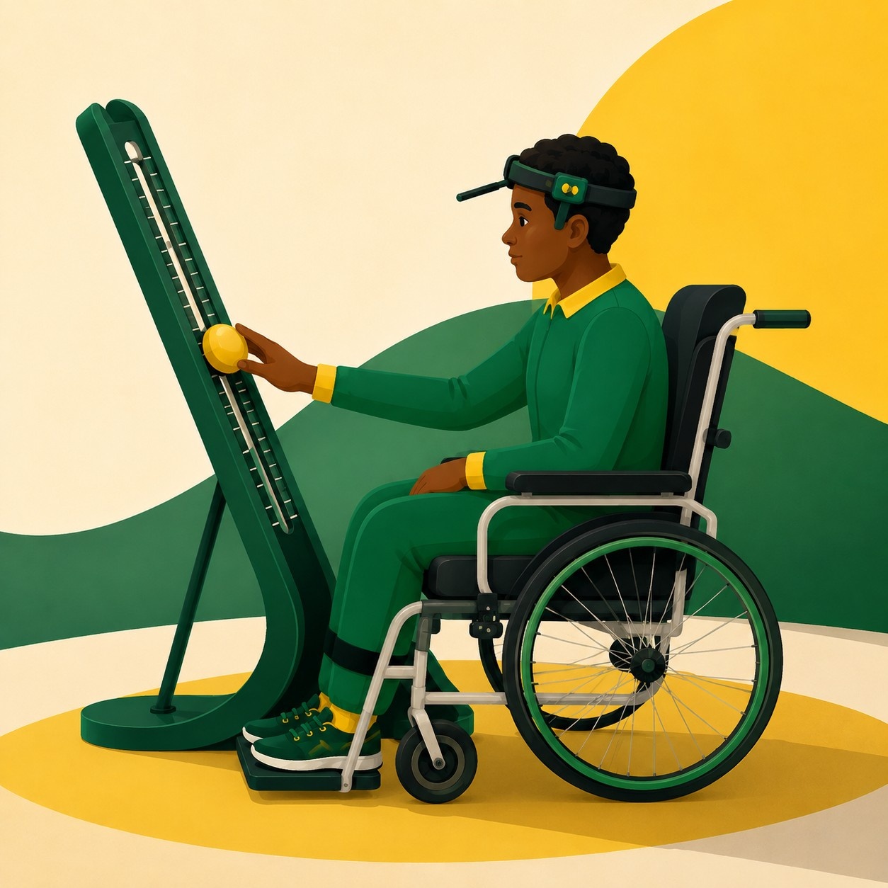 Person using assistive technology